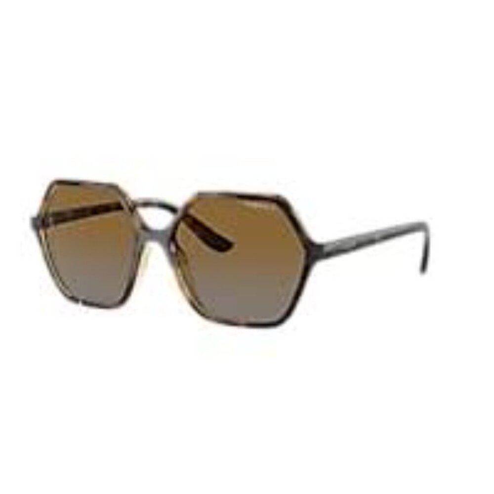 NEW IN BOX -VOGUE Polar Brown Gradient Dark Havana Hexagon Sunglasses